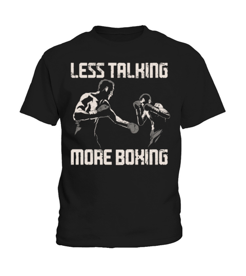 Boxing Vintage Less Talking More Kids T-Shirt