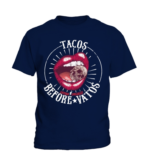 Latina Orgullo Tacos Before Vatos shirt Kids T-Shirt