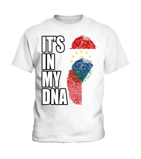 Tajikistani And Czech Vintage Heritage DNA Flag Kids T-Shirt