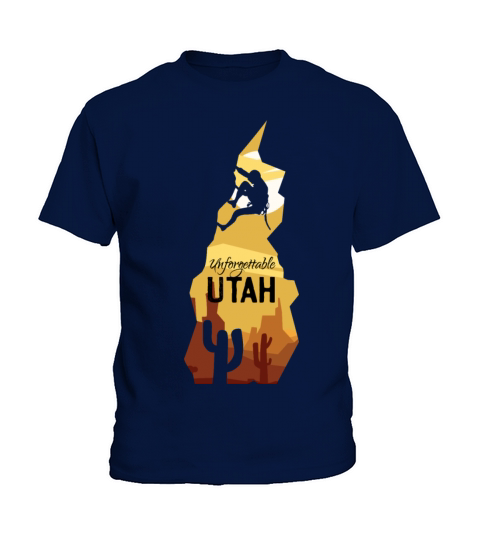 Unforgettable Utah travel traveling exploring Unfo Kids T-Shirt