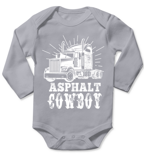 ASPHALT COWBOY Long Sleeve Baby One-Piece
