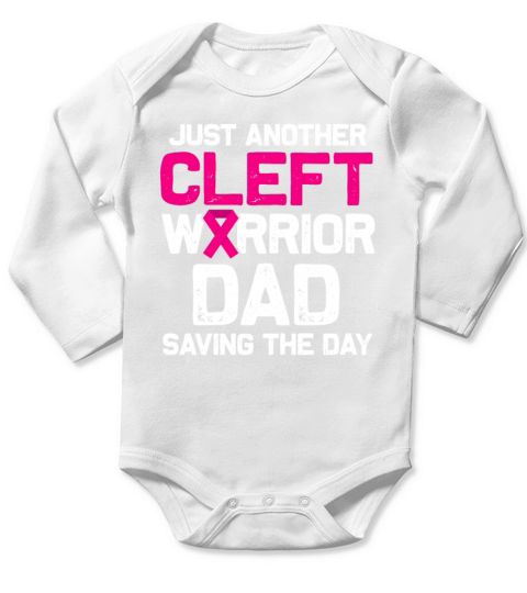 Cleft Palate Lip Nutrition Strong Awareness design Long Sleeve Baby One-Piece