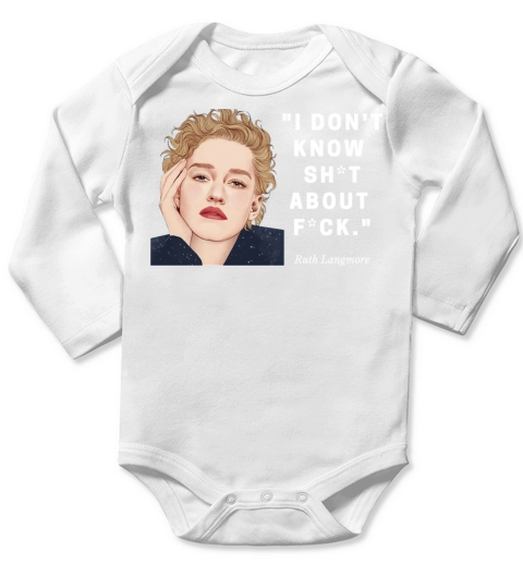 cute angry Long Sleeve Baby One-Piece