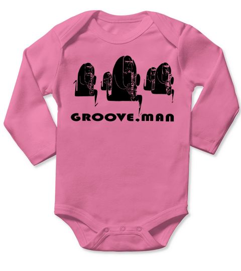 Groove Man-Jazz Musicians T-Shirts - Mens T-Shirt by American Apparel Long Sleeve Baby One-Piece