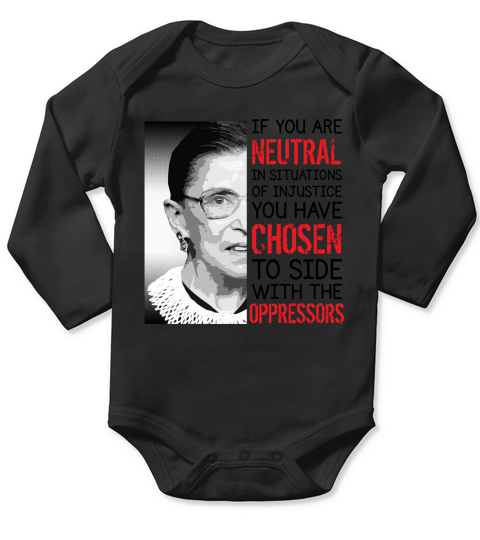 Injustice Ruth Bader Ginsburg Notorious RBG Quote Coffee Mug Long Sleeve Baby One-Piece