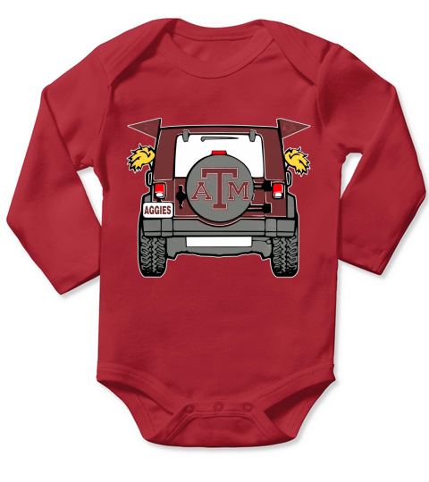 Jeep Texas A&amp;amp;M Aggies Long Sleeve Baby One-Piece