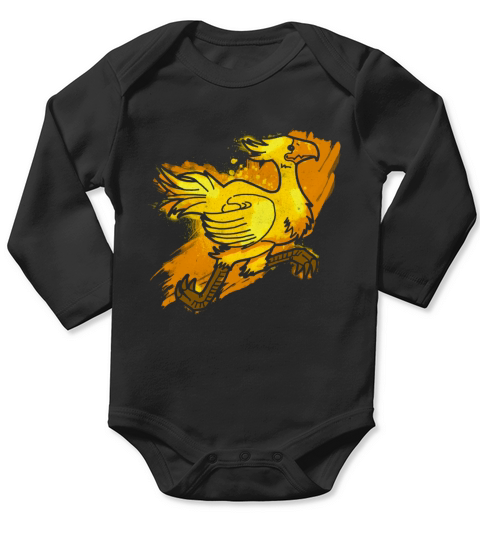 Painted Chocobo Long Sleeve Baby One-Piece
