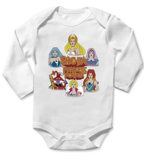 She-Ra Princess of Power-Girls of The Great Rebellion-Color shirt Long Sleeve Baby One-Piece