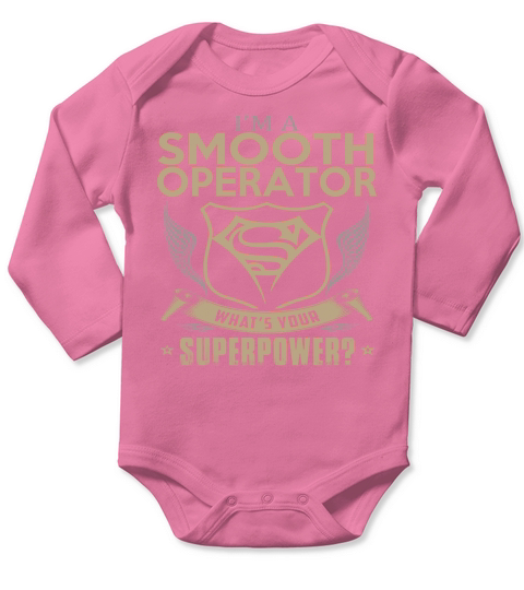 SMOOTH OPERATOR Long Sleeve Baby One-Piece