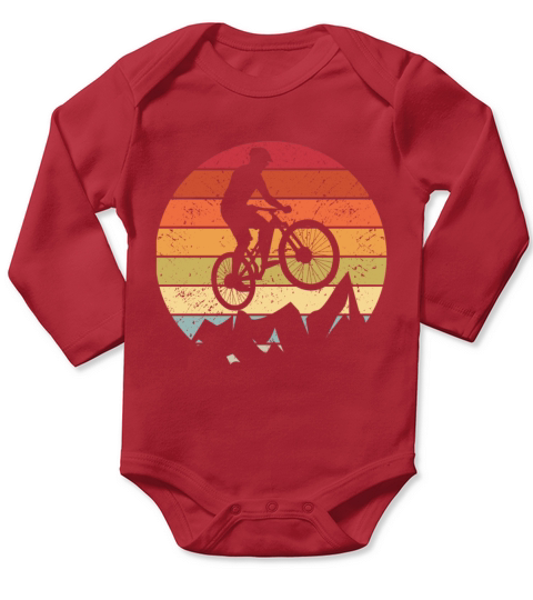 Vintage MTB Mountain Bike Gift BMX Accessories Long Sleeve Baby One-Piece
