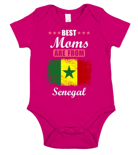 Best Moms are from Senegal Short Sleeve Baby One-Piece