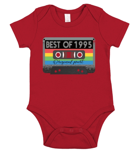 Best Of 1995 Vintage Cassette Retro Birthday Short Sleeve Baby One-Piece
