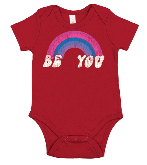 Bisexual Bi Pride Flag Rainbow Be Short Sleeve Baby One-Piece