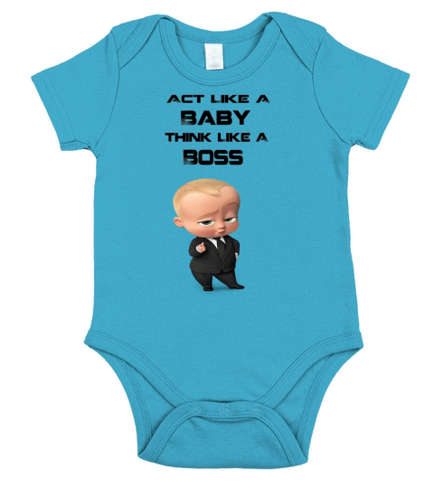 Boss Baby Tshirt Short Sleeve Baby One-Piece