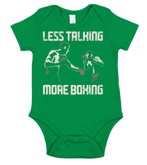 Boxing Vintage Less Talking More Short Sleeve Baby One-Piece