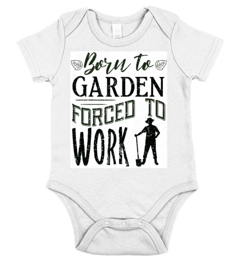Cool Born To Garden Forced To Work Retirement Plan Short Sleeve Baby One-Piece