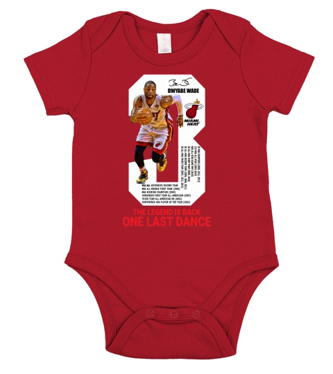 Dwyane Wade, die Legende, ist zurück, ein letzter Tanz Short Sleeve Baby One-Piece