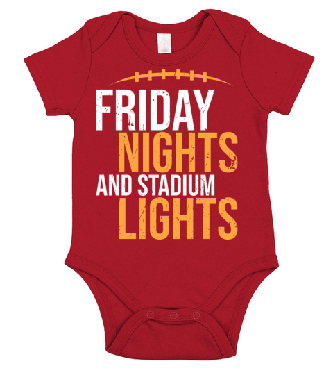 Friday Nights and Stadium Lights American Football Short Sleeve Baby One-Piece