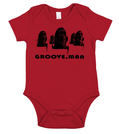 Groove Man-Jazz Musicians T-Shirts - Mens T-Shirt by American Apparel Short Sleeve Baby One-Piece