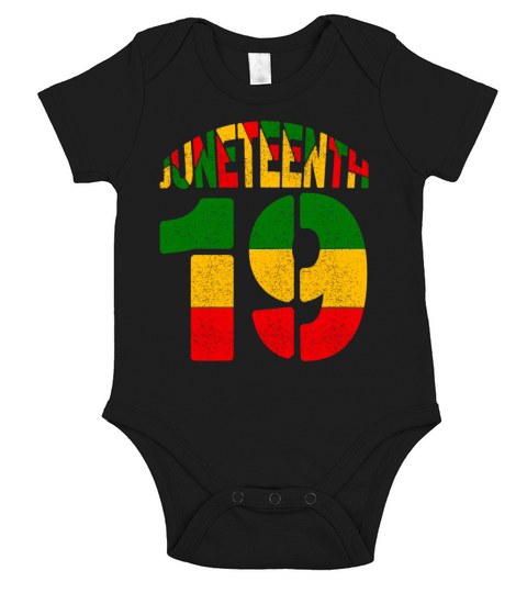 June 19 Afro - American Black Pride - Vintage Short Sleeve Baby One-Piece