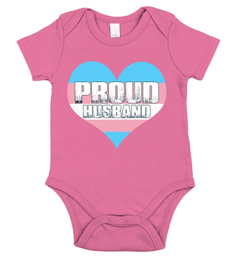 LGBT Proud Husband Transgender Supporter 2020 Short Sleeve Baby One-Piece