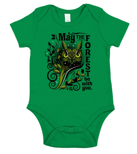 May the Forest Be with You Short Sleeve Baby One-Piece