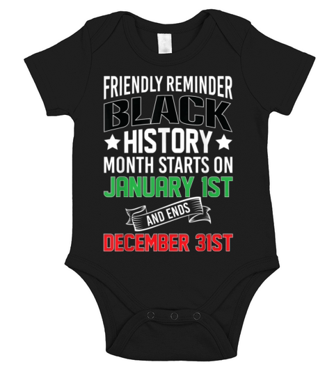 Melanin and year round story of the month design Short Sleeve Baby One-Piece