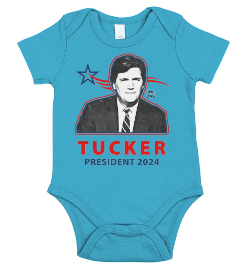 Tucker Carlson vintage Short Sleeve Baby One-Piece