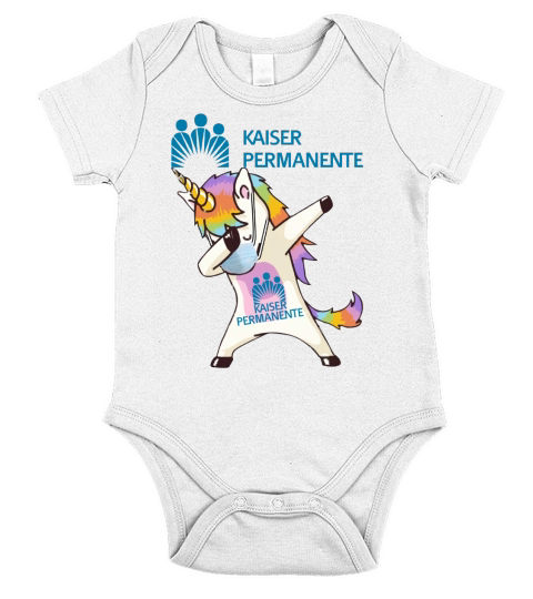 Unicorn mask dabbing kaiser permanente shirth Short Sleeve Baby One-Piece