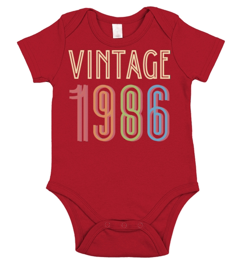 vintage 1986 Short Sleeve Baby One-Piece