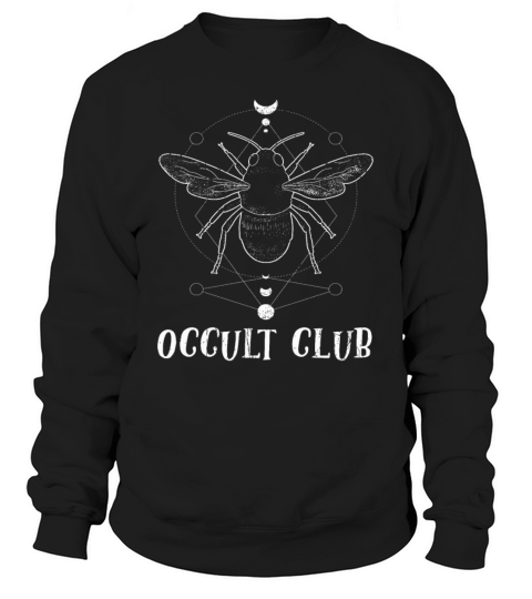 Bee Tarot Card Occult Club Gothic Sweatshirt Unisex