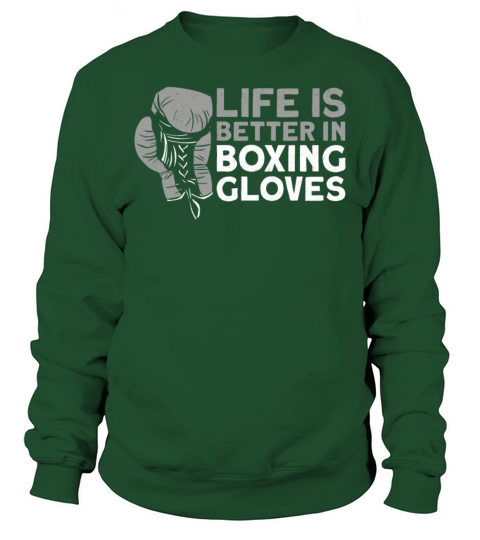 Boxing Gloves Vintage Life Is Sweatshirt Unisex