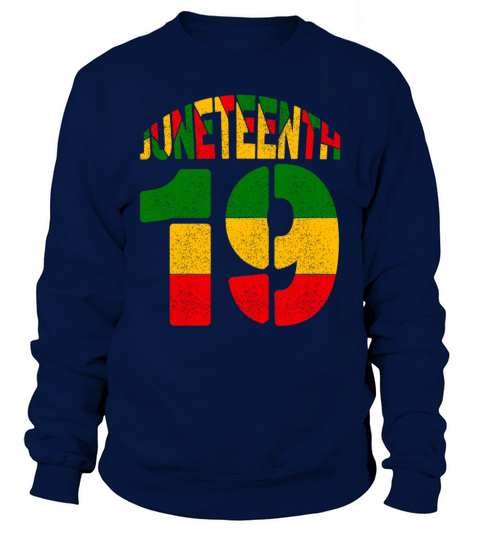 June 19 Afro - American Black Pride - Vintage Sweatshirt Unisex