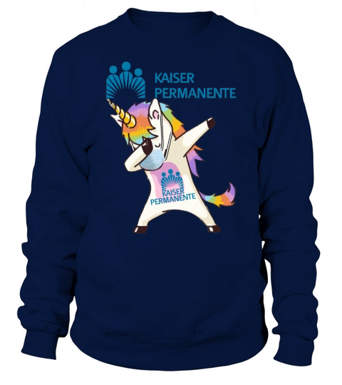 Unicorn mask dabbing kaiser permanente shirth Sweatshirt Unisex