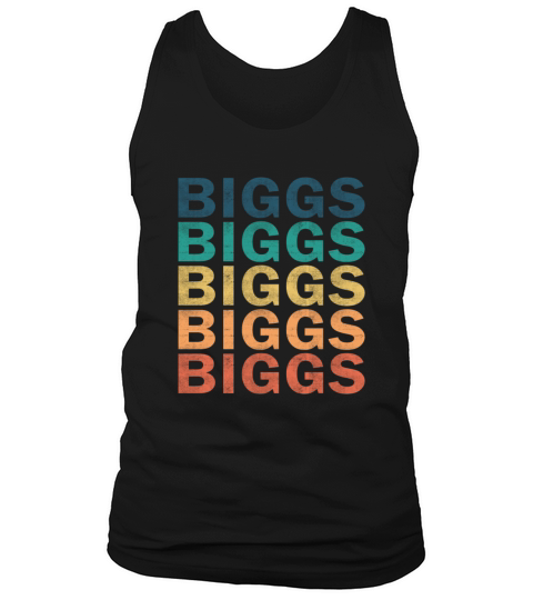 Biggs Name T Shirt - Biggs Vintage Retro Name Gift Tank Top Unisex