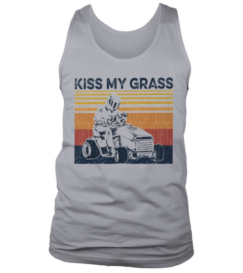 Vintage kiss my grass Tank Top Unisex