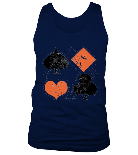 vintage poker playing cards Tank Top Unisex