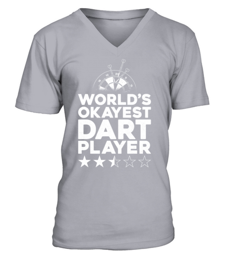 Darts Board Vintage WorldS V-Neck T-shirt