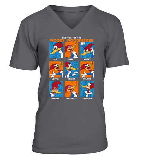Emotion Of The Woody Woodpecker shirt V-Neck T-shirt