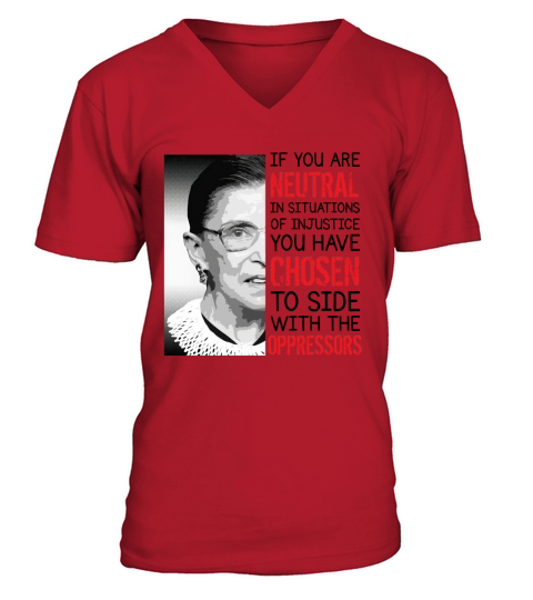 Injustice Ruth Bader Ginsburg Notorious RBG Quote Coffee Mug V-Neck T-shirt