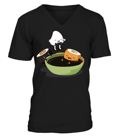 Sushi Soy Bath V-Neck T-shirt
