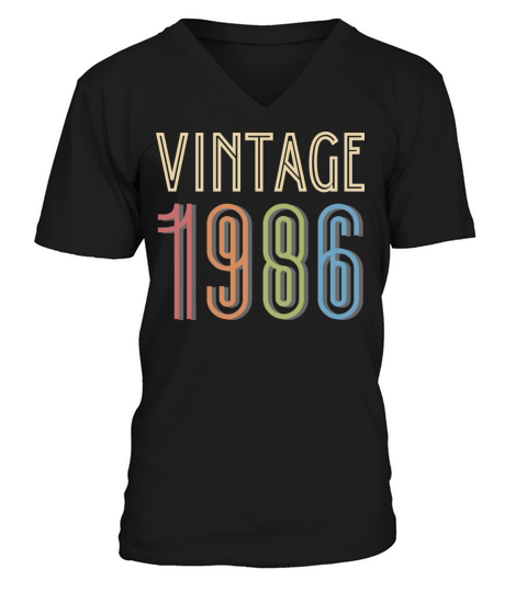 vintage 1986 V-Neck T-shirt