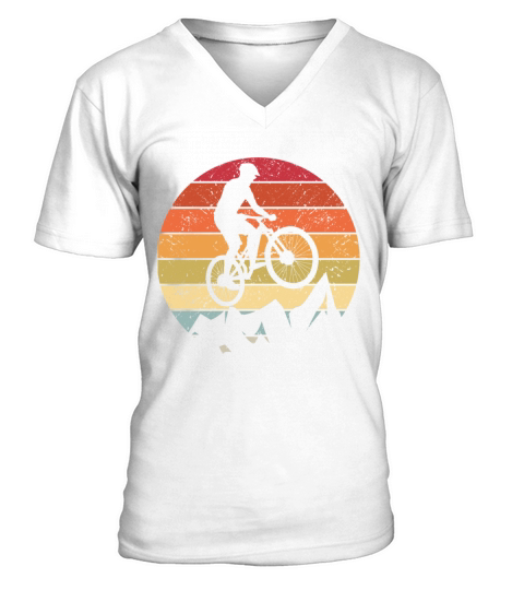Vintage MTB Mountain Bike Gift BMX Accessories V-Neck T-shirt