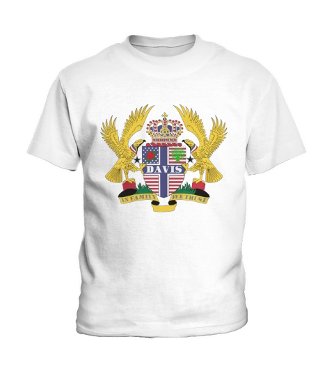 Davis Family Crest For American People - Davis Family T-Shirt, Hoodie, Sweatshirt Kids T-Shirt