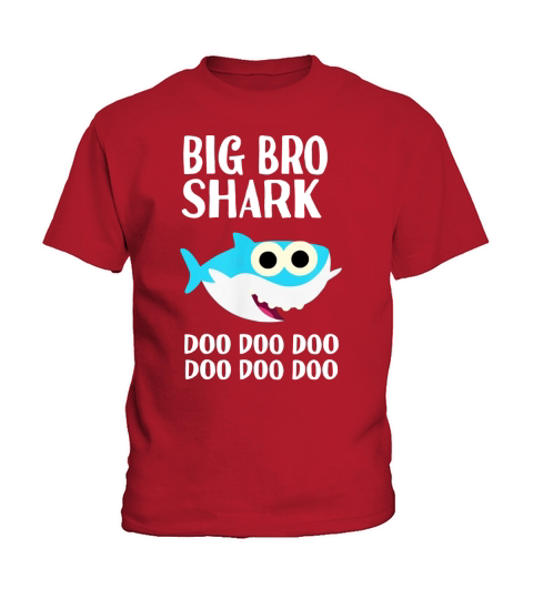 Hot Brother Shark Doo Doo Big Bro Halloween Christmas Matching shirt Kids T-Shirt