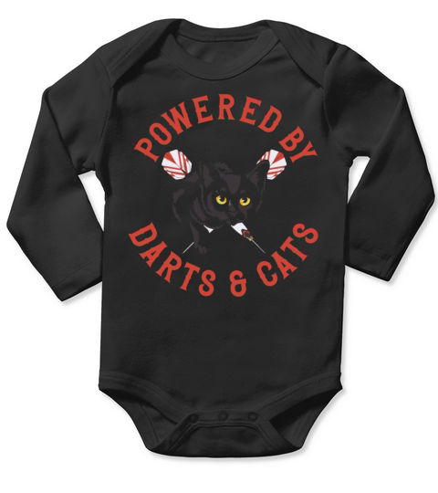 Darts Vintage Powered By Darts And Long Sleeve Baby One-Piece