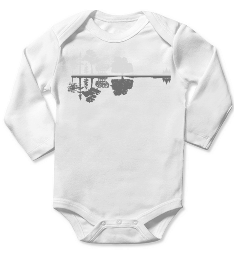 Forest Guitar Long Sleeve Baby One-Piece
