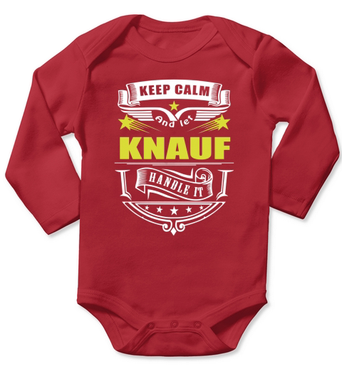 Keep calm and let KNAUF handle it Long Sleeve Baby One-Piece