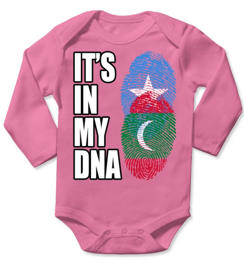 Somali And Maldivian Vintage Heritage DNA Flag Long Sleeve Baby One-Piece