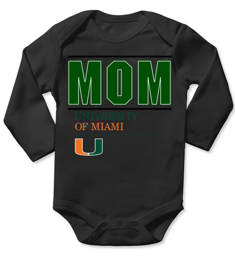 University Of Miami Proud Mom Parents Day 2020 Long Sleeve Baby One-Piece